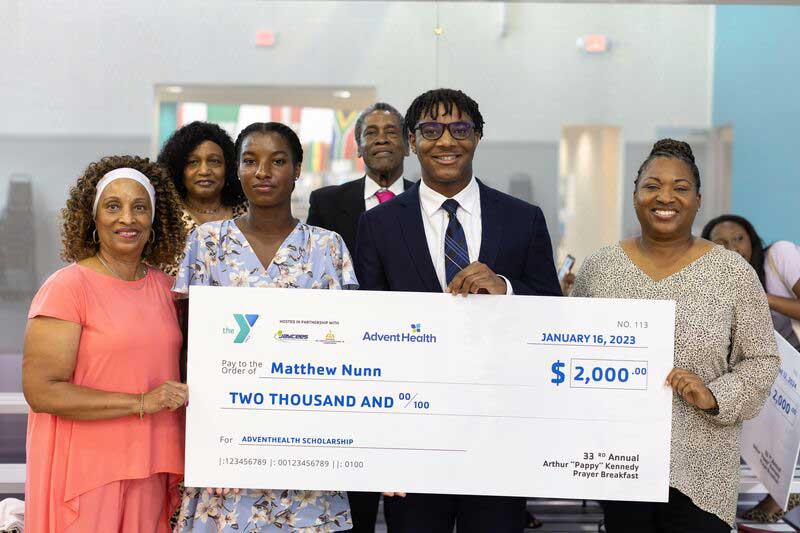 Arthur "Pappy" Kennedy Prayer Breakfast Scholarship Recipient