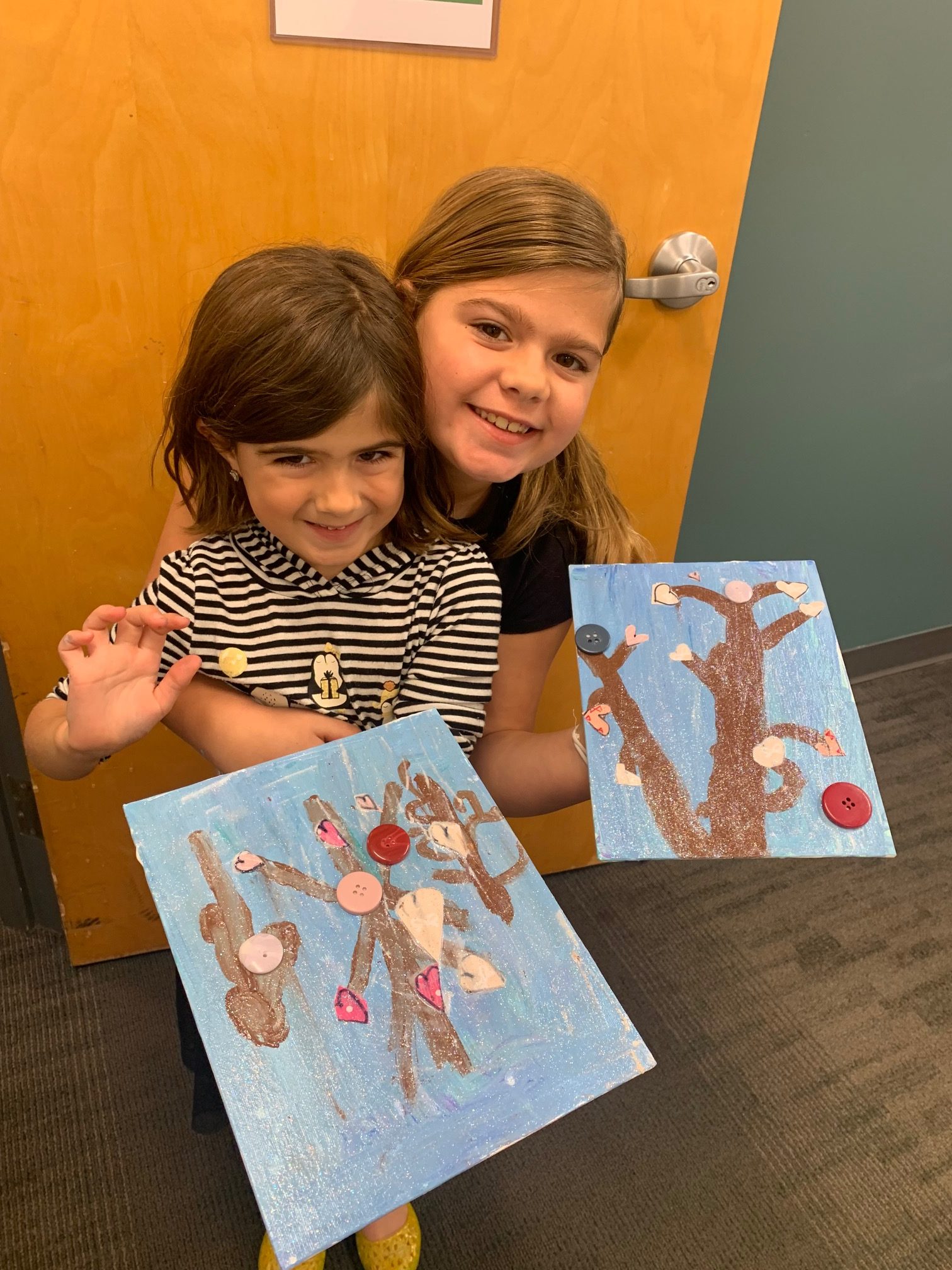 Kids doing crafts