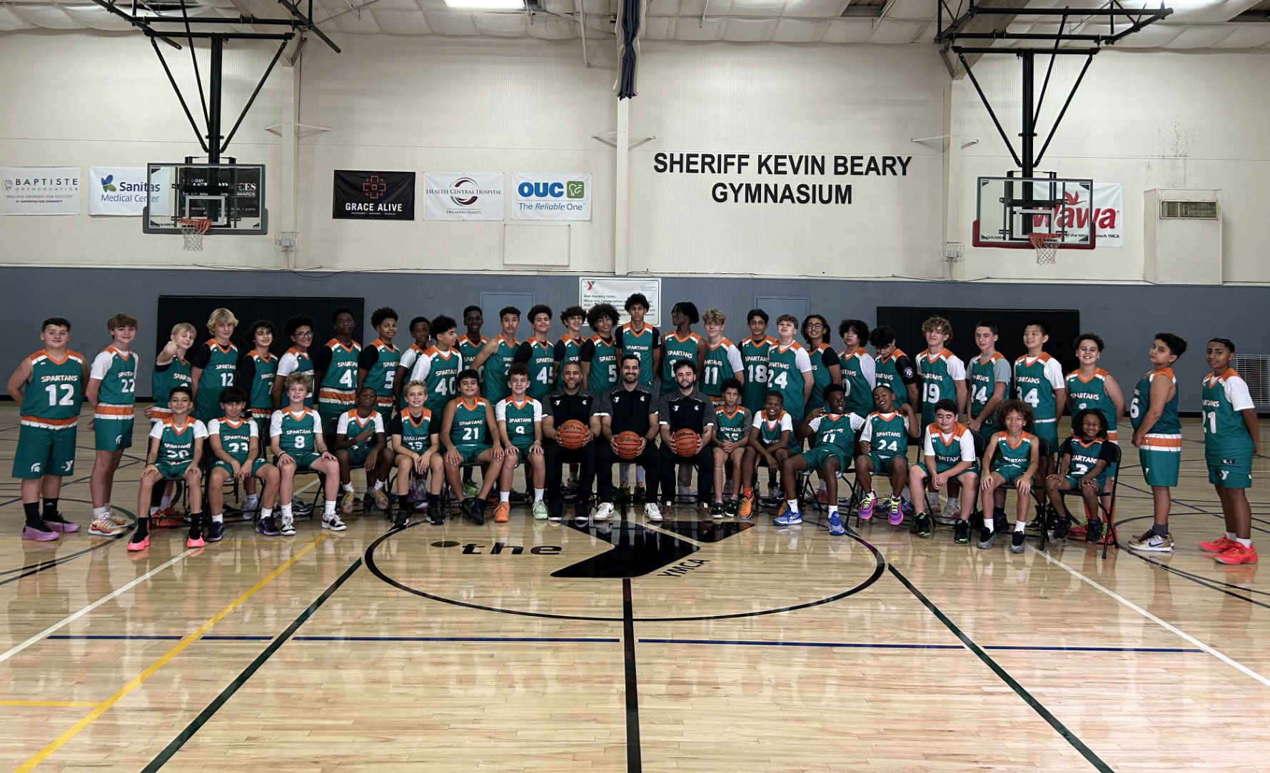 2024 YMCA Spartans Basketball Team Photo